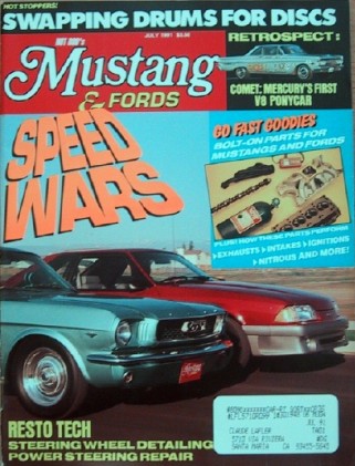 MUSTANG & FORDS 1991 JULY - JAY LENO's GT350